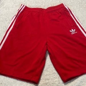 Red Adidas men shorts size small